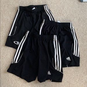 3 pairs of athletic shorts for boys or girls